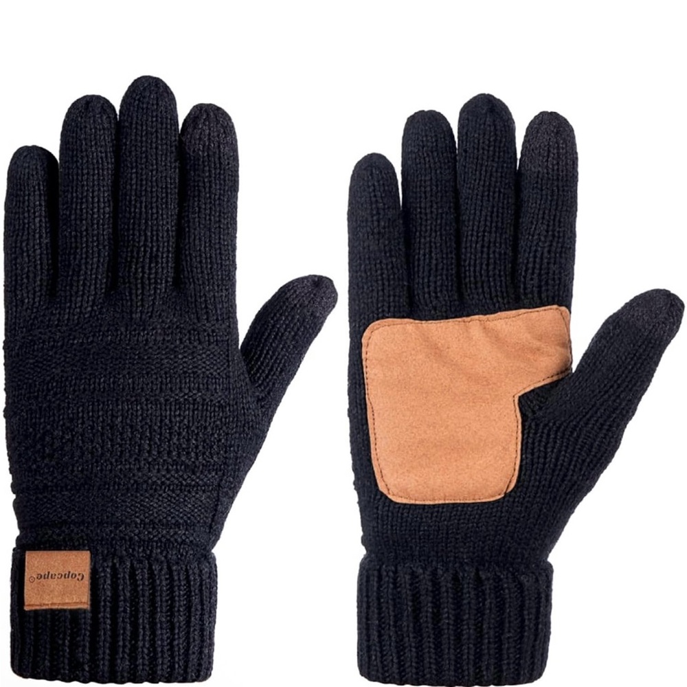 Winter Gloves Men Touchscreen Texting,Gloves for Men Knit Warm Anti-Slip,Gloves
